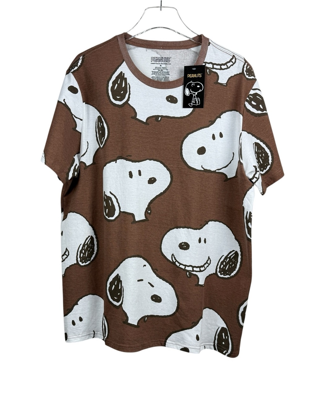 Peanuts Snoopy Double Sided Allover Print T-Shirt Men’s Size XL NWT